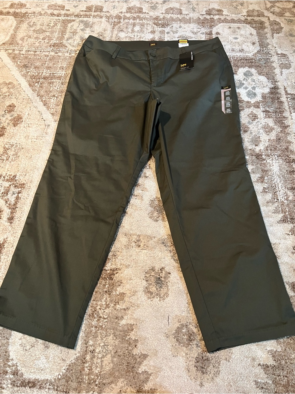 Lee Women's Green Chino Pants Size 20W Petite